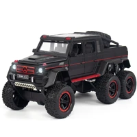122 toy car model simulation amg 6x6 g63 diecast car toy vehicle door open pull back car kids car collection toys car gifts