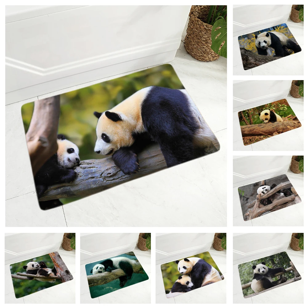 Super Soft Flannel Cute China Panda Doormat Non-Slip 40x60cm Rug Dining Hall Decor Animal Floor Door Mat for Children Room | Дом и сад