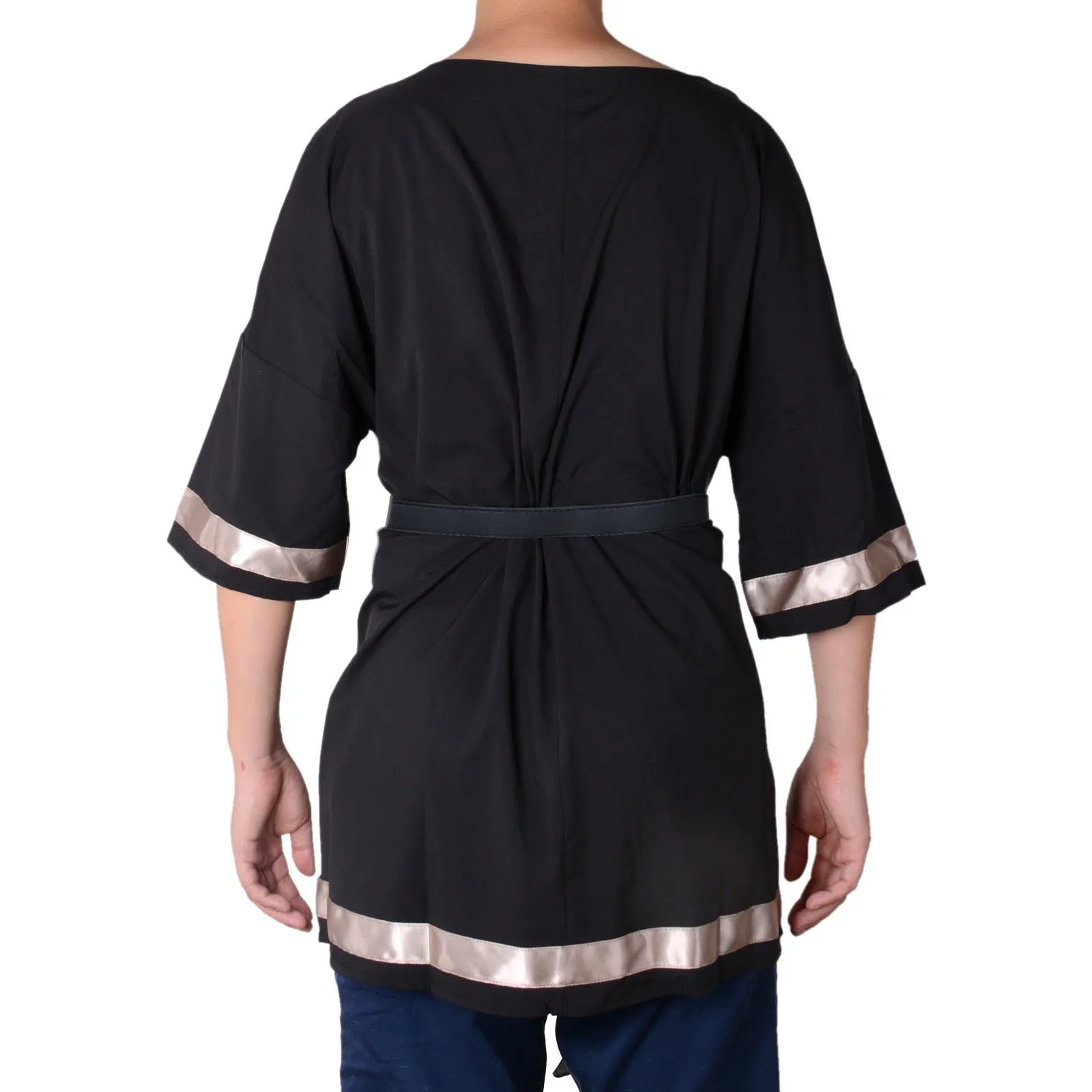 

Men's Medieval Costume Half Sleeve Viking Pirate Tunic Shirt with Golden Trim LARP Knight Cosplay Halloween Fancy Dress