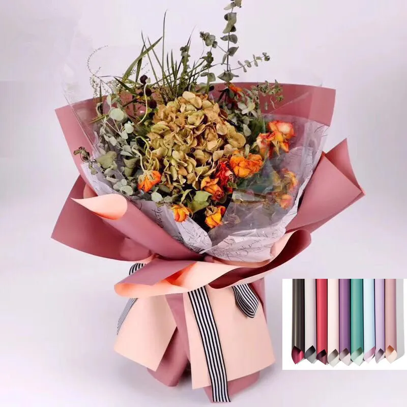 5 шт. Twocolor туман Бумага упаковки цветов DIY альбом для вырезок рукоделия Букеты