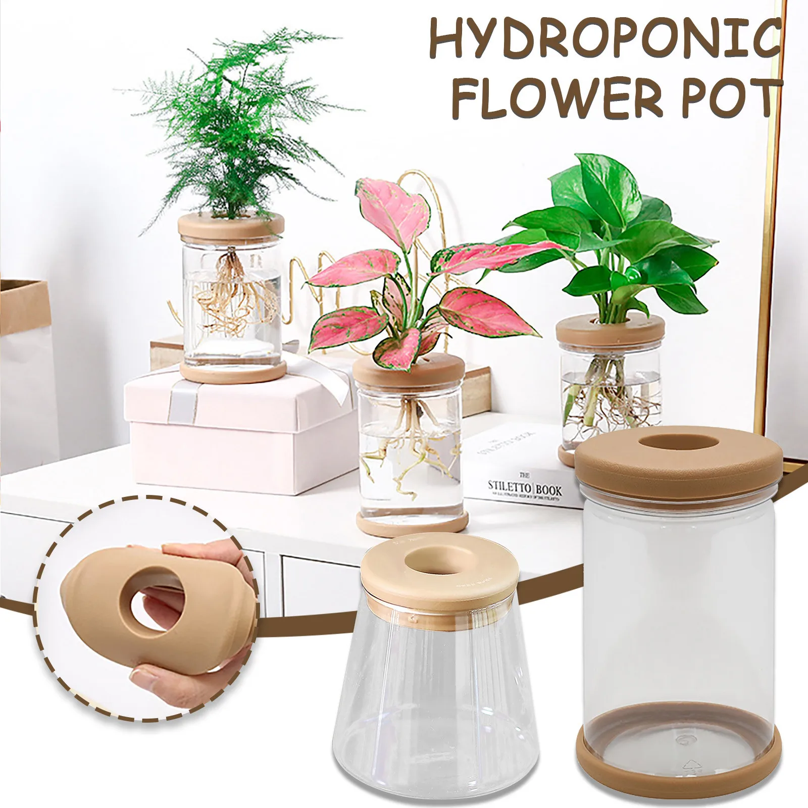 Стекло Настольный растения семена бонсай Декор гидропоники вазы для растений