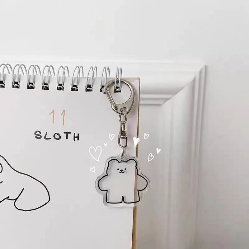 В Корейском стиле Модные женские туфли сумка кулон Милые снеговика медведь