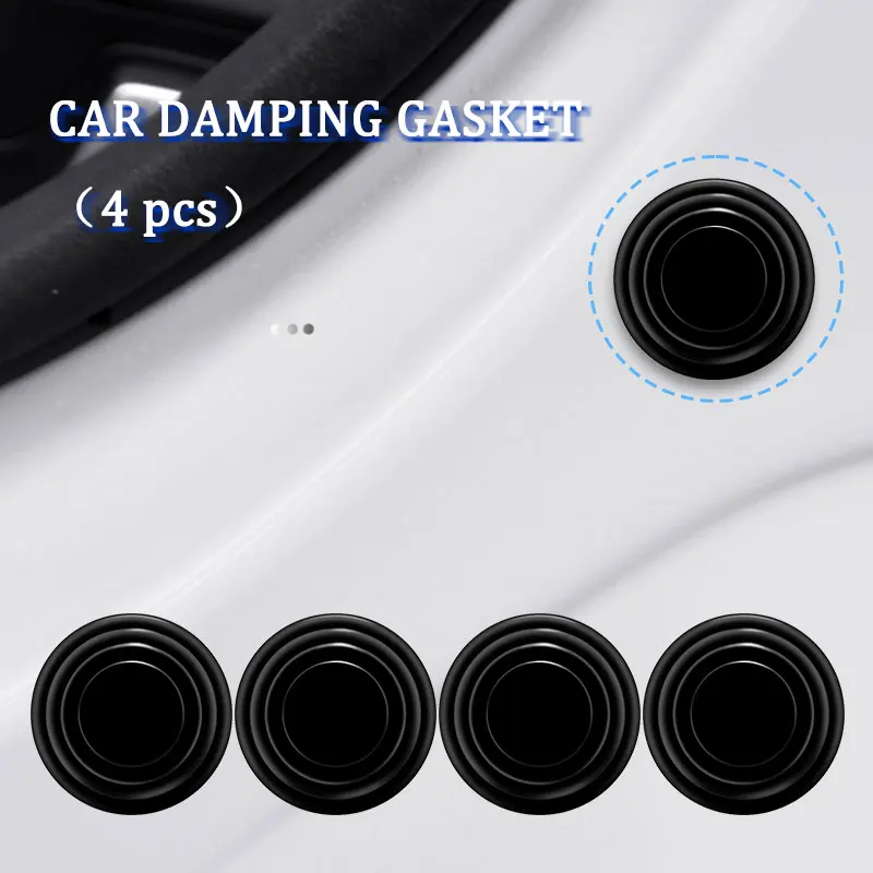 

4Pcs Car Door Luminous Shock Absorption Pad For Mercedes benz W204 W203 W212 W211 W124 GLC GLE E CLA GLA A E C A45 Accessories