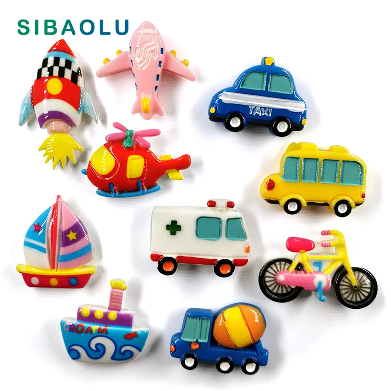 10 шт. магнит на холодильник для такси школьного автобуса мультяшный режим