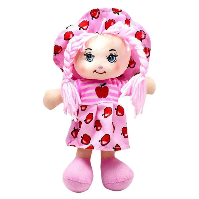 25 см мультяшная кавайная шапка с юбкой в виде фруктов тряпичная кукла мягкие