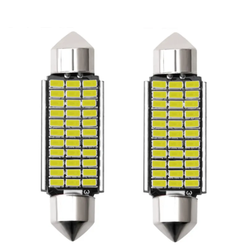 10 шт. Festoon безошибочный Canbus C5W C10W Авто интерьерная лампа 3014 SMD стильный светильник