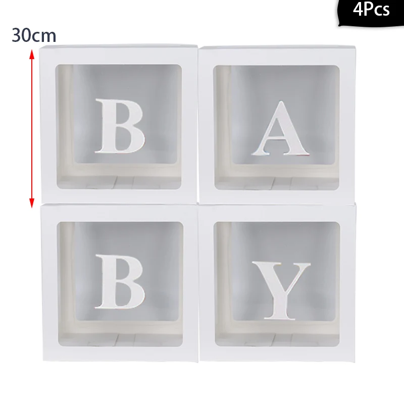 white baby box WEIGAO розовые белые воздушные шары-гирлянды Арка с воздушными шарами украшения, товары для вечеринки свадьбы для украшения детс - Цвет: white baby box