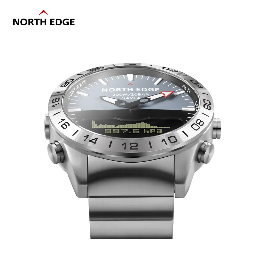 Оригинальные Смарт часы North Edge GAVIA 2 мужские водонепроницаемые 200 м высотомер