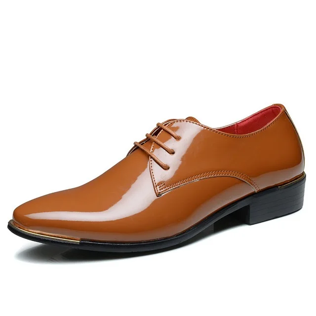 Aleafalling/Новинка Качественная мужская обувь из лакированной кожи Zapatos De Hombre размеры