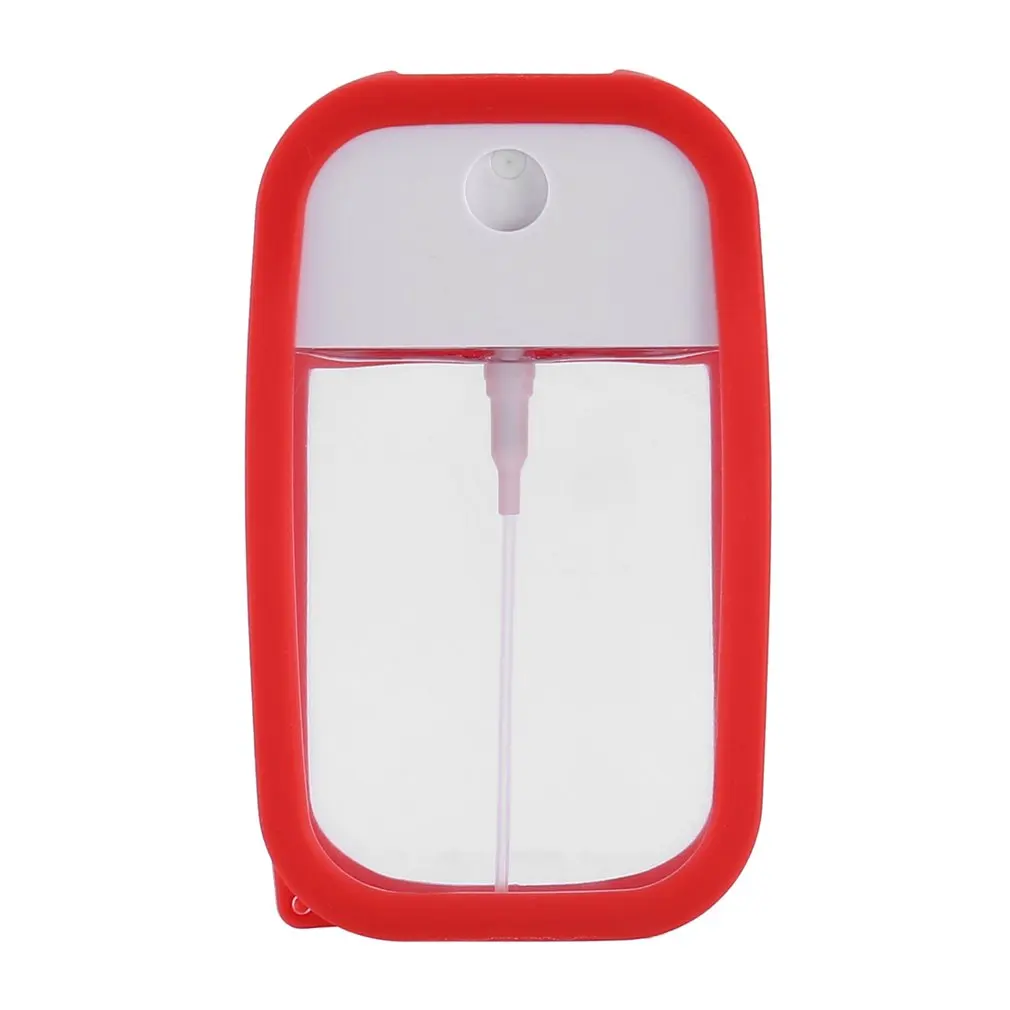 

45ml White Transparent Spray Bottle Split Bottling Disinfectant Hand Sanitizer Bottle With Silicone Cover