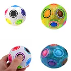 Креативный волшебный Радужный шар куб скоростной Головоломка мяч для детей Обучающие забавные подарки игрушки для детей взрослых снятие стресса