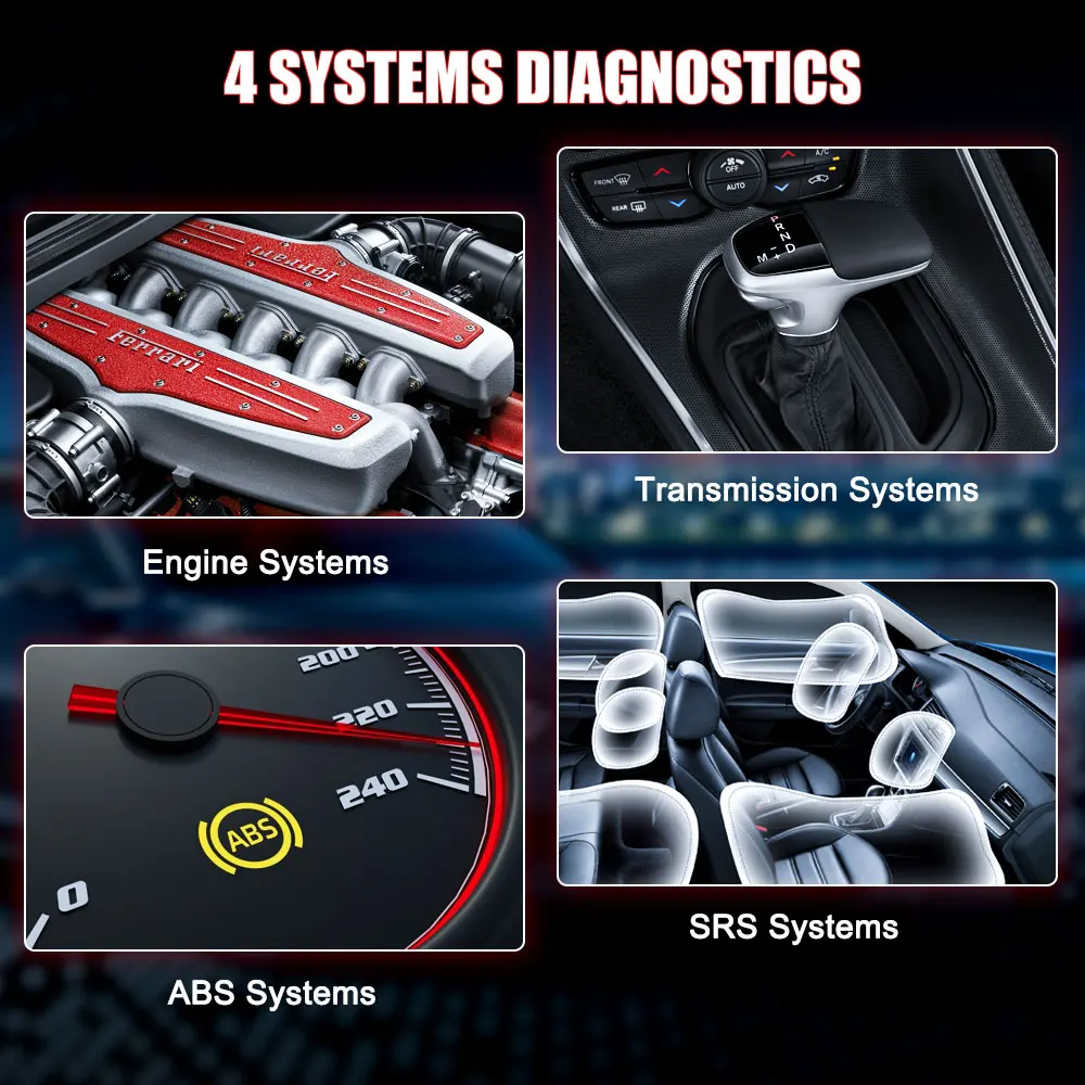 LAUNCH CRP123i Obd2 сканер 4 система считывания кодов профессиональный автомобильный
