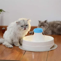 pet cat drinking fountain 3 0l quiet dog automatic electric two area water fountain dispenser large capacity for cat and dog