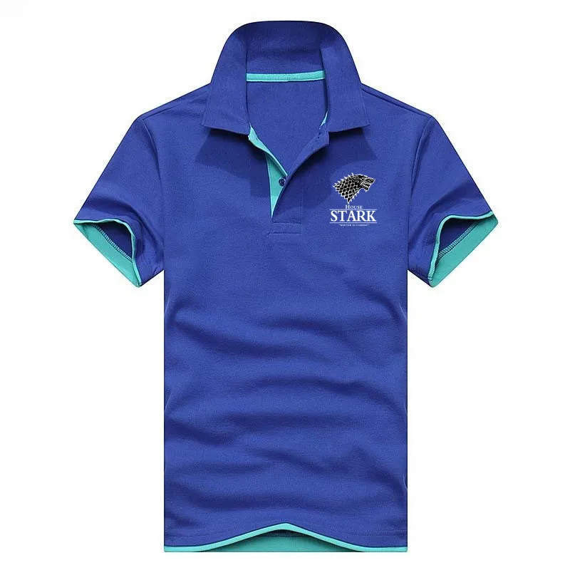 13 Новая игра престолов Мужская рубашка поло для мужчин поло мужская хлопковая рубашка с коротким рукавом футболки golftennis плюс размер S-XXXL - Цвет: 13