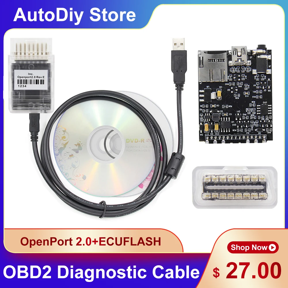 

OpenPort 2,0 ECUFlash OBD Автомобильный диагностический инструмент коннектор для Subaru для Mitsubishi поддерживает основные протоколы OBD с компакт-диском