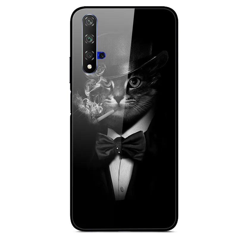10 Чехол для huawei Honor 20, Жесткий Чехол из закаленного стекла с принтом, чехол для huawei Honor 20 Pro Lite Honor20 YAL-L21Cover Fundas - Цвет: 10