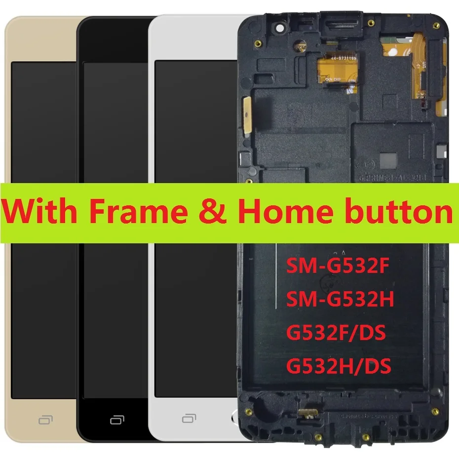 ЖК-дисплей для Samsung Galaxy Grand J2 Prime SM-G532H G532H/DS G532F/DS G532F сенсорный дигитайзер рамка