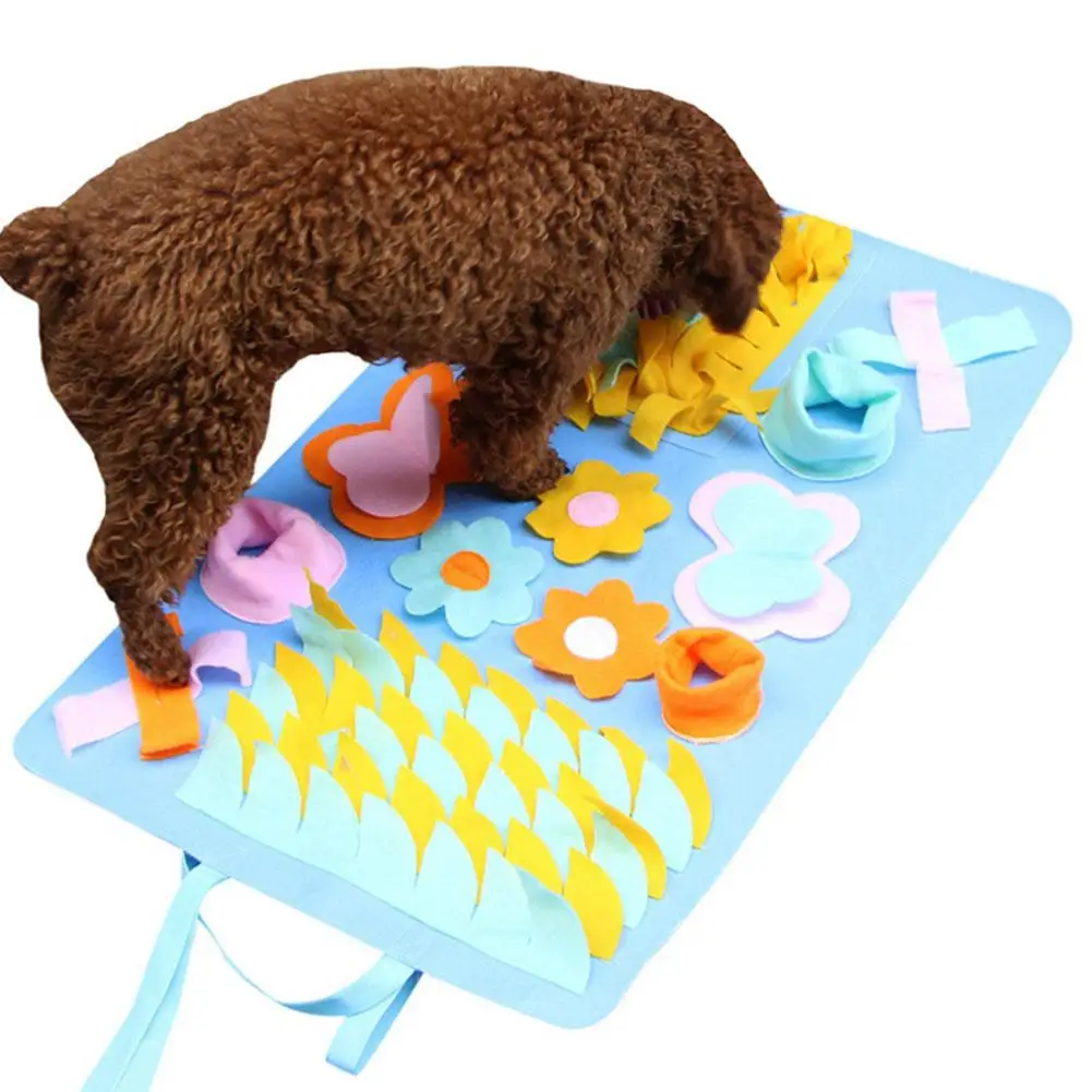 Коврик для домашних питомцев собак нахождение еды обучающее одеяло игровые