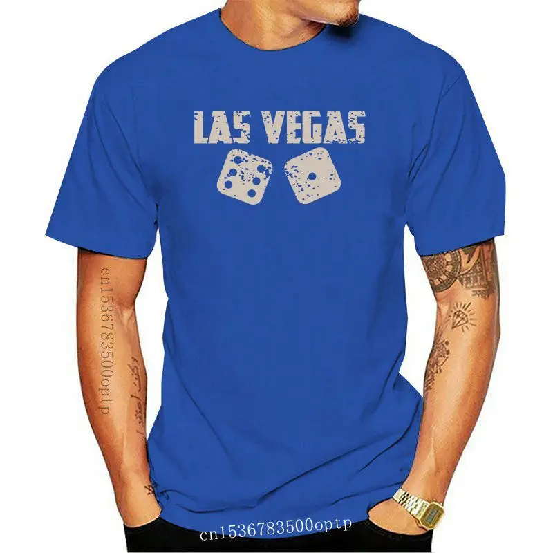 

2020 New Summer Cool Tee Shirt Las Vegas Souvenir Craps Dice Lucky T-Shirt Funny T-shirt