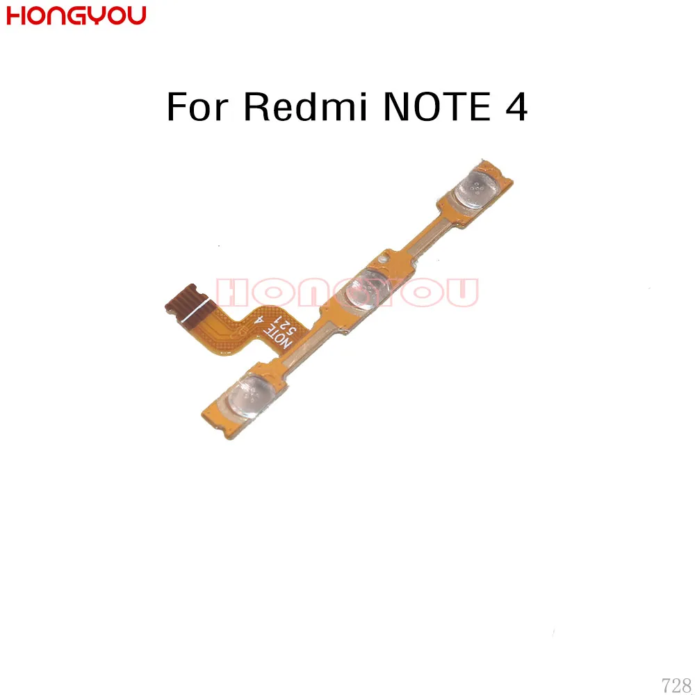 50 шт./лот для Xiaomi Redmi NOTE 4 / 4X глобальная версия кнопки питания и Кнопки громкости