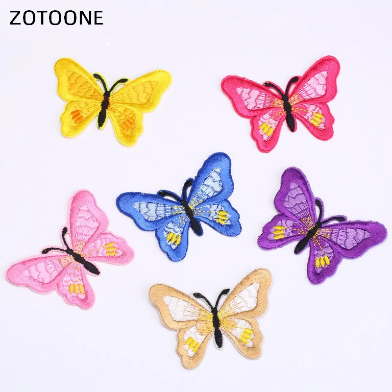 ZOTOONE шитье вышитая Бабочка патч утюжок на патчи исправление мотив аппликация