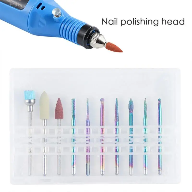 10 шт. профессиональная художественная шлифовка ногтей Шлифовальная головка