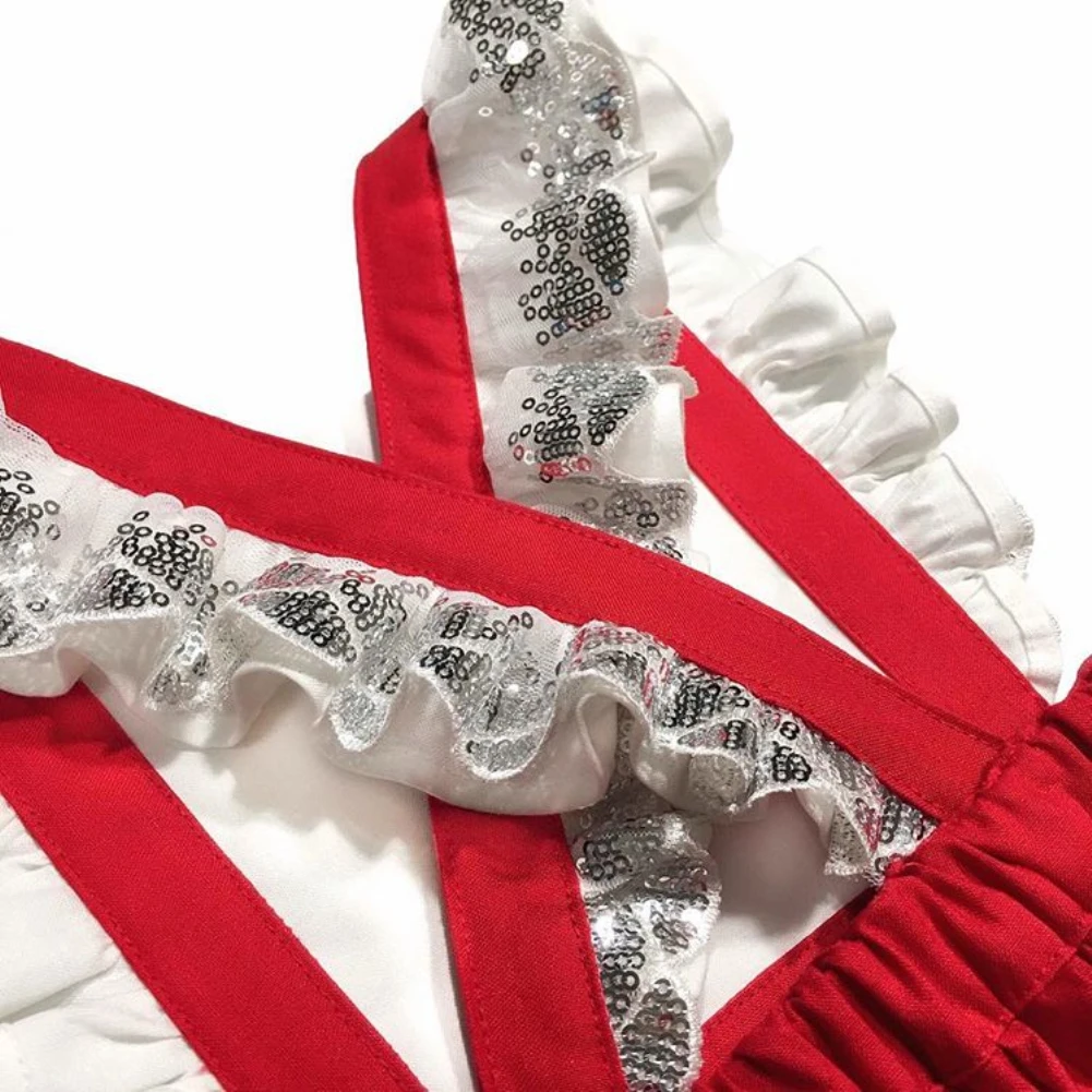 PUDCOCO/новейшее рождественское Эксклюзивное платье принцессы с рюшами и пайетками