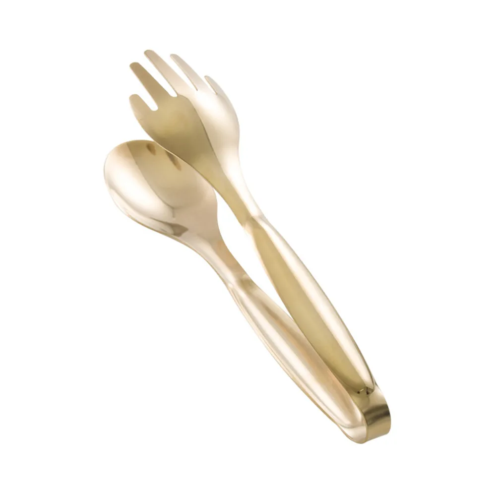 

Stainless Steel Food Tongs Gold Sliver Kitchen Utensils Buffet Cooking Tools BBQ Clips Bread Steak Tong Clip Kitchen Accessories