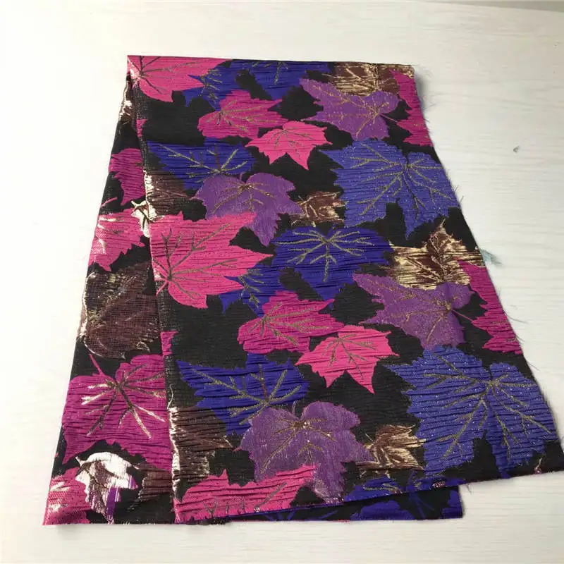 

Latest Gold Jacquard Brocade French African Lace Fabric Organza Fabric African Style Fabric For Wedding Party Dress ! YJ40859