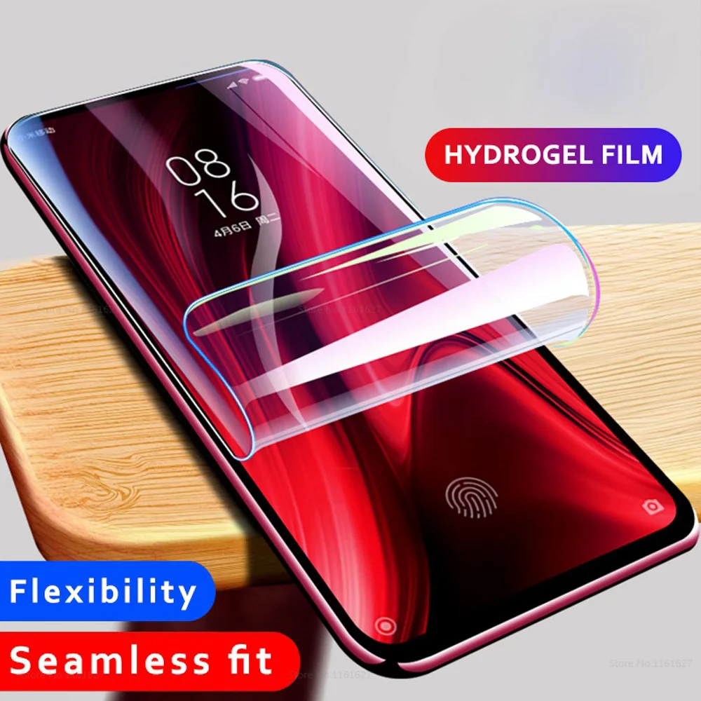 Для Xiaomi Redmi 9/9S/Note 9/Note 9 Pro/Note Pro Max Передняя Гидрогелевая пленка экран ультра тонкая