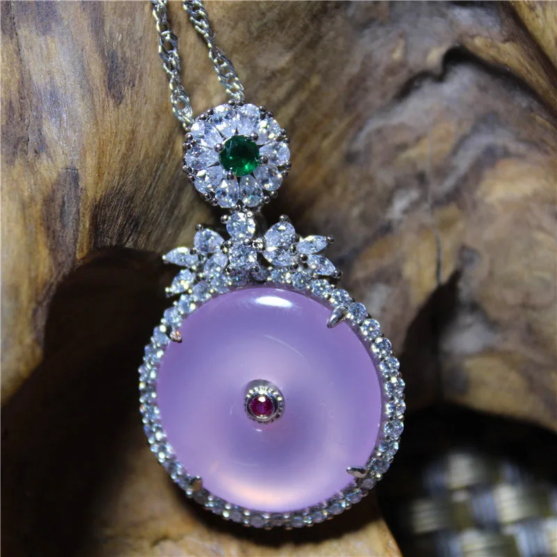 Liemjee модные вечерние ювелирные изделия розового и фиолетового цветов Агат