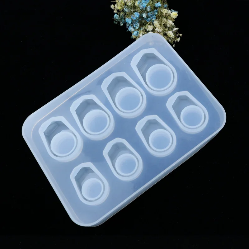 

2021 New Diy Crystal Epoxy Ring Pendant Silicone Mold Handmade Crafts Epoxy Bracelet Making Mold Jewelry