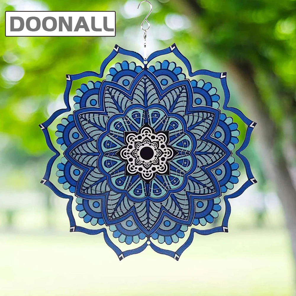 

Wind Spinner Stainless Steel 3D Hanging Garden Decoration for Indoor Outdoor Multi Color Butterfly Metal Wind Spinners -12inch