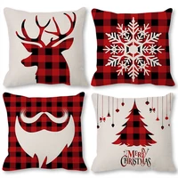 winter christmas gifts home supplies christmas cushion cover sofa pillow pillow case new year decoration office backrest