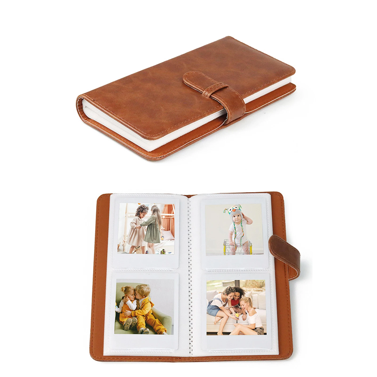 Фотоальбом из полиуретана 80 отделений для квадратной пленки Instax Fujifilm SQ1 SQ6 SQ20 SQ10 SP3