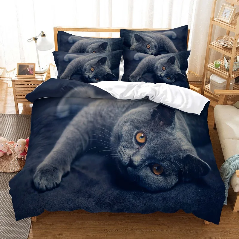 

Beautiful Cat Bedding Set Duvet Cover Set 3d Bedding Digital Printing Bed Linen Queen Size Bedding Set Fashion Design