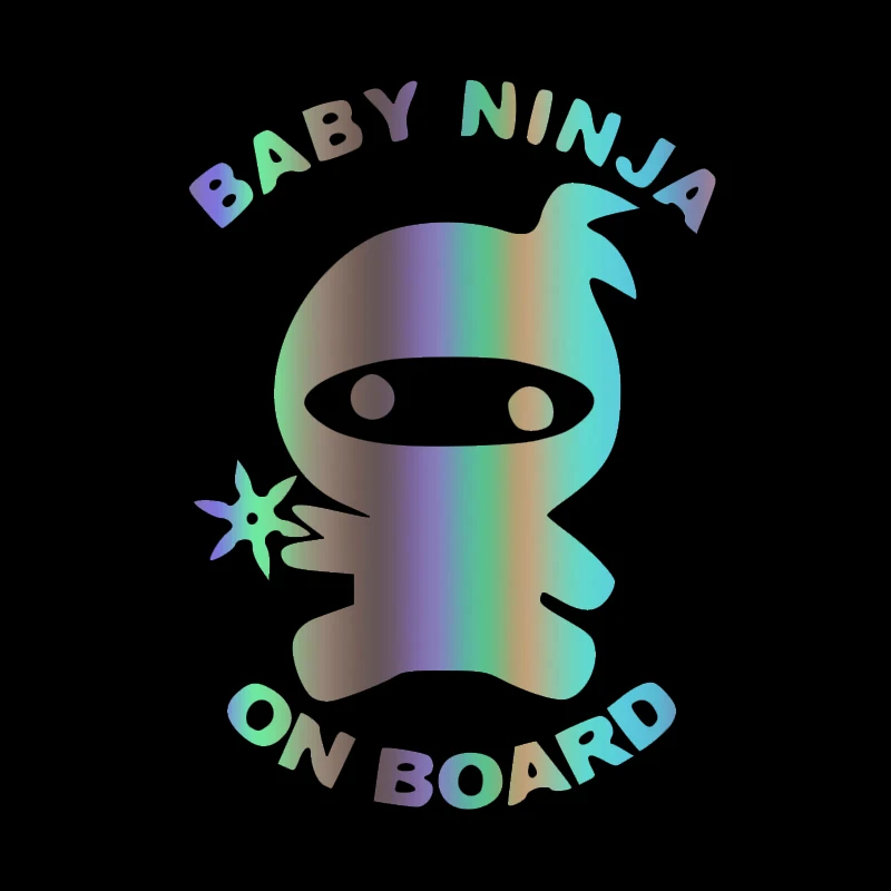 30412# наклейки на авто Ребёнок ниндзя борту водонепроницаемые машину наклейка для