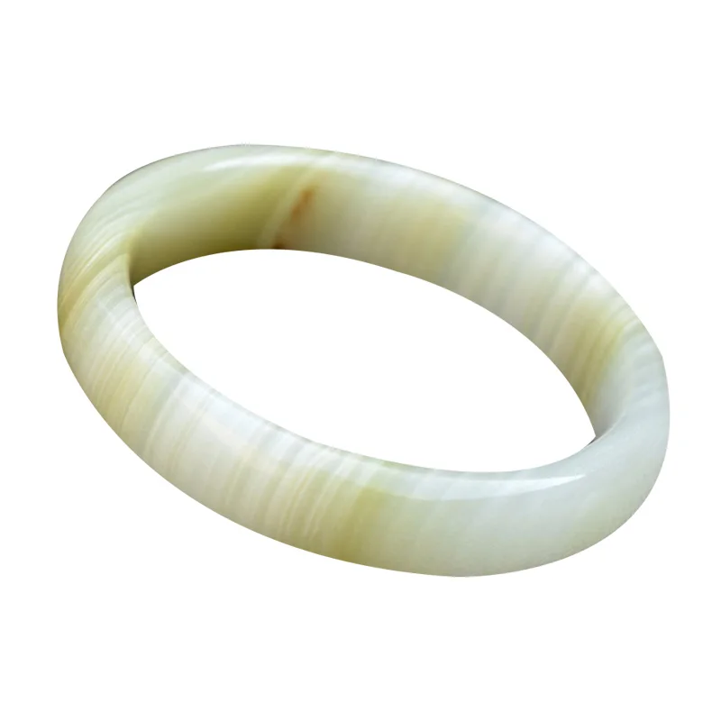 

Dorp Shipping Natural Afghanistan Nephrite Bracelet Real Jade Bangle Narrow edge Bracelet Pretty Women's Fine Jewelry