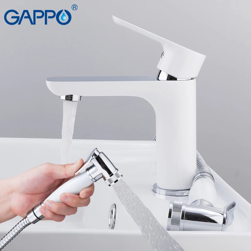 GAPPO смеситель для раковины белый хромированный Водопад смесители ванны латунный