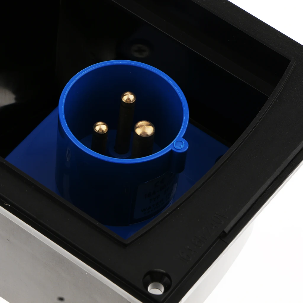 

RV Motorhome 16A Plug Socket 220-240V External Flush Hook Up Plug Socket Waterproof 3Pin Plug Socket For Camper Trailer Caravan