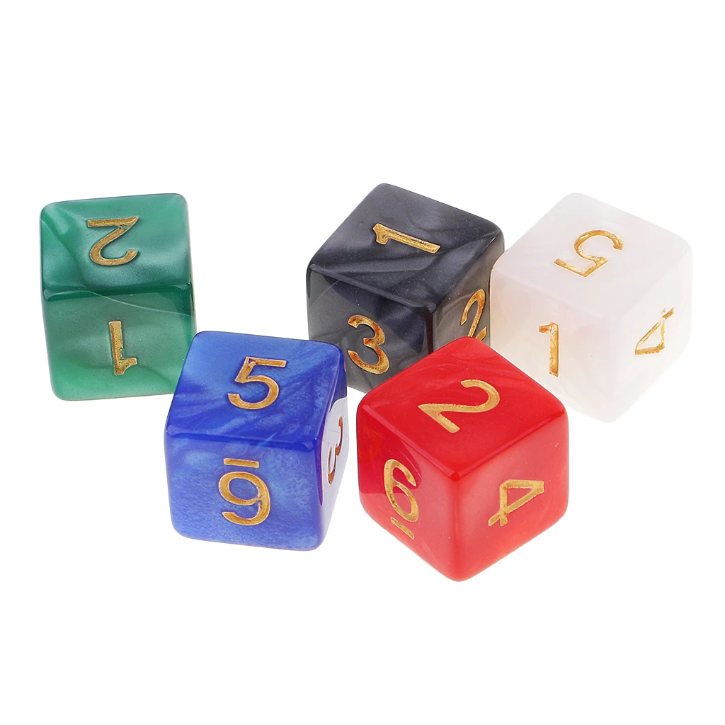 50 шт Мини D6 игральные кости 16 мм Шестигранная Die & Dice сумка для RPG DND подземелья и