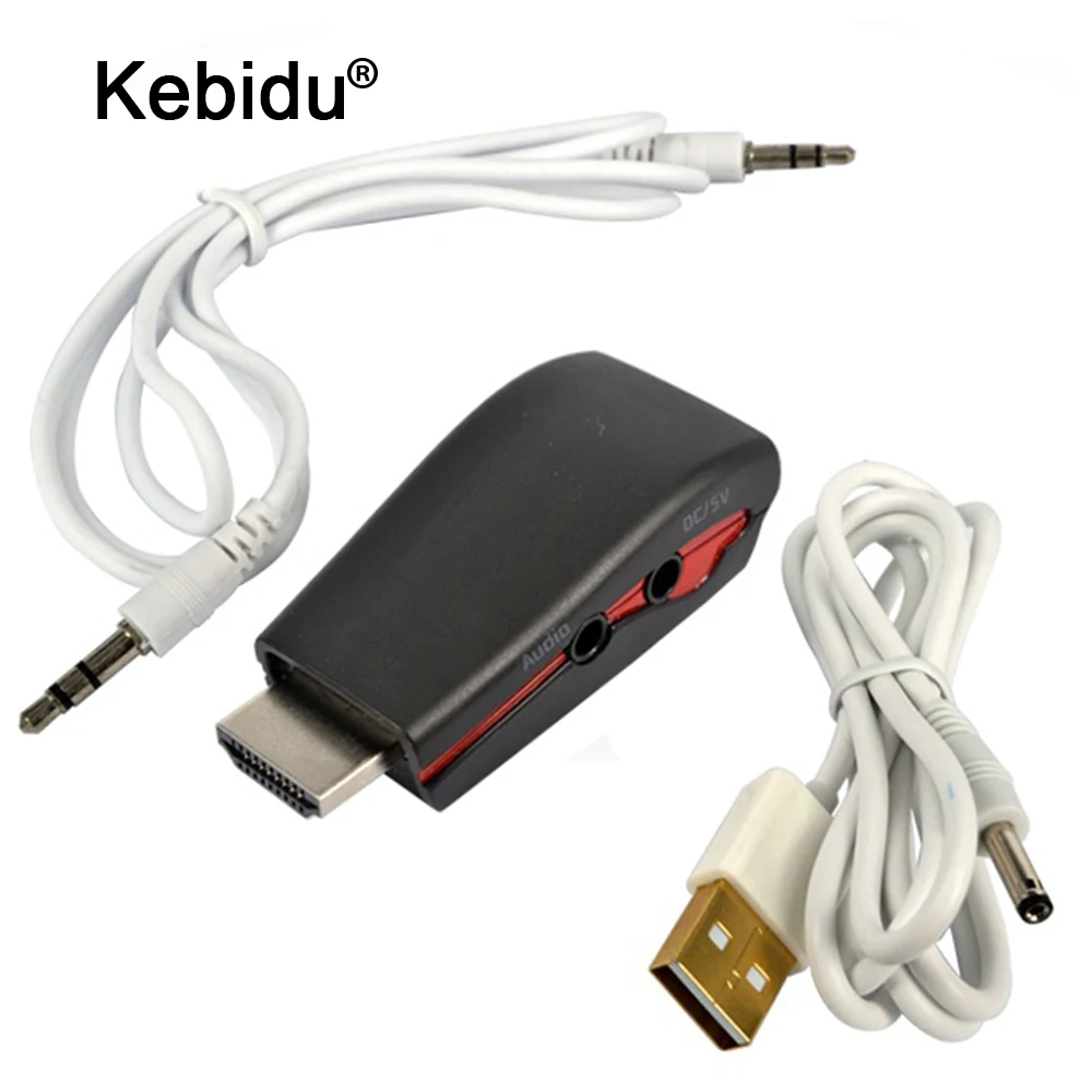 Адаптер kebidu 1080P VGA штырь-гнездо преобразующий разъем для планшетов ноутбуков HDTV DVD