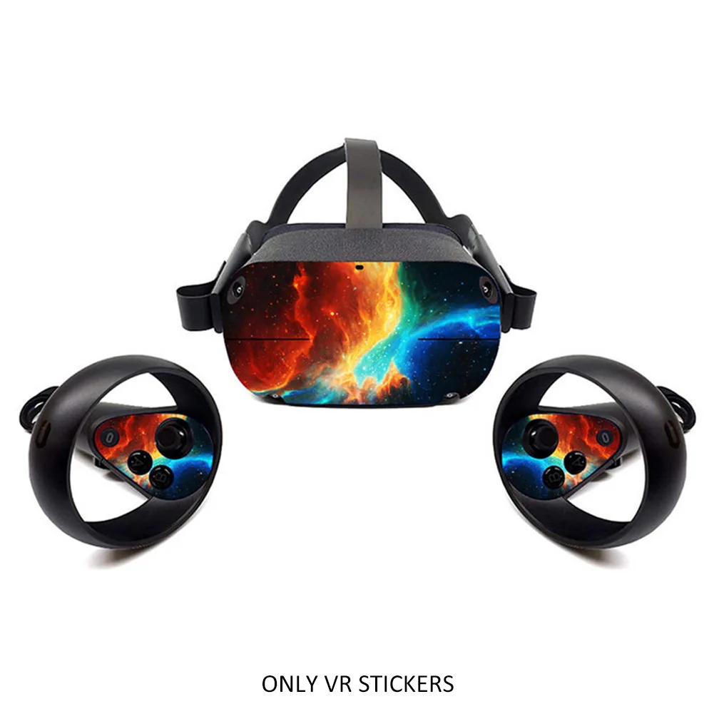 

Print Decorative Skin Protective Cover Multifunction VR Sticker Set Controller Wear Resistant PVC For Oculus Quest 1