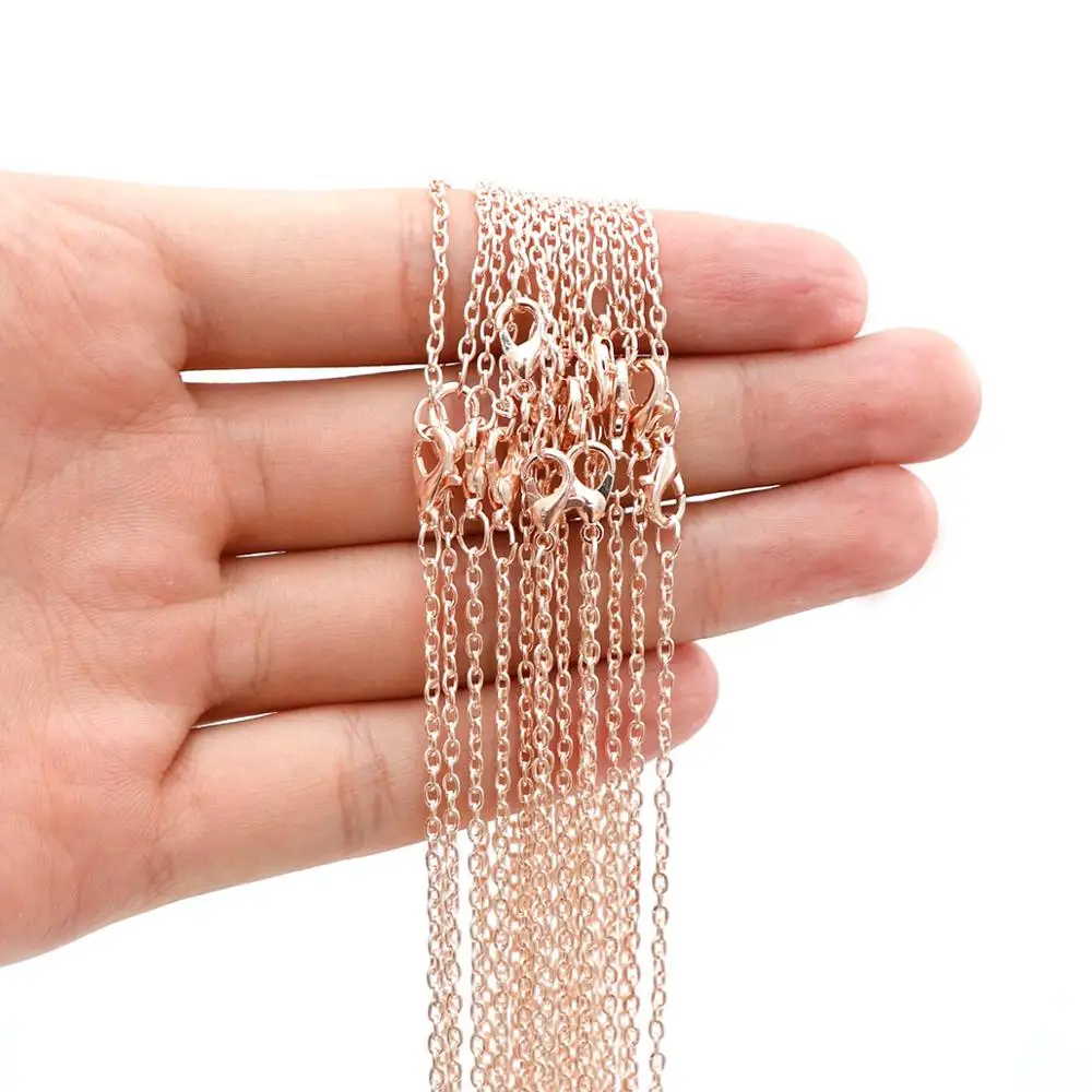 12 шт./лот железная Регулируемая цепочка с золотыми/серебряными/бронзовыми
