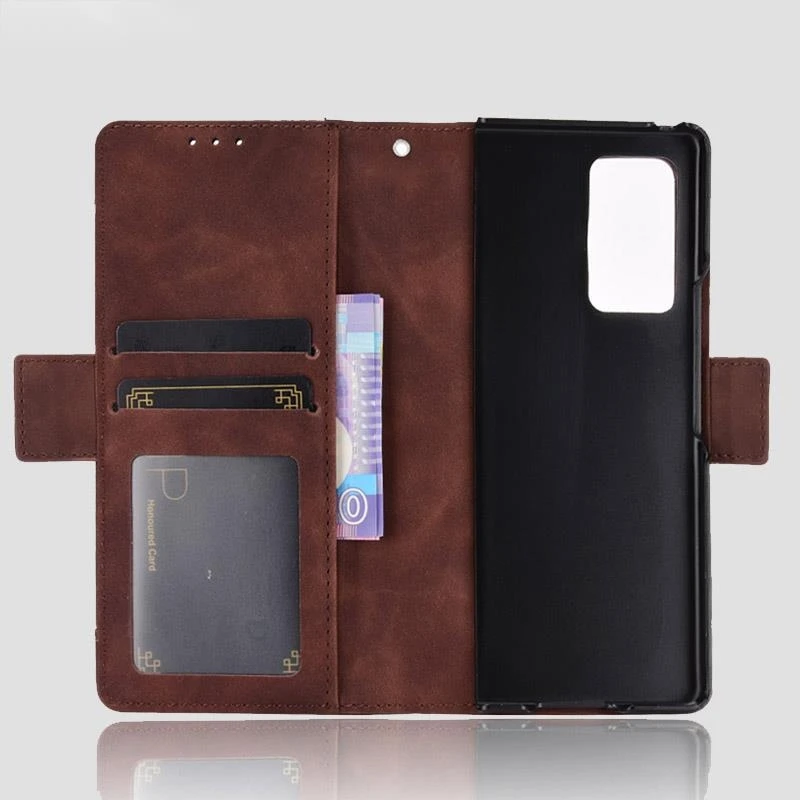 

Wallet Cases For Samsung Galaxy Z FOLD 2 Case Magnetic Closure Book Flip Cover For Samsung Z FOLD 2 Leather Card Holder Bags