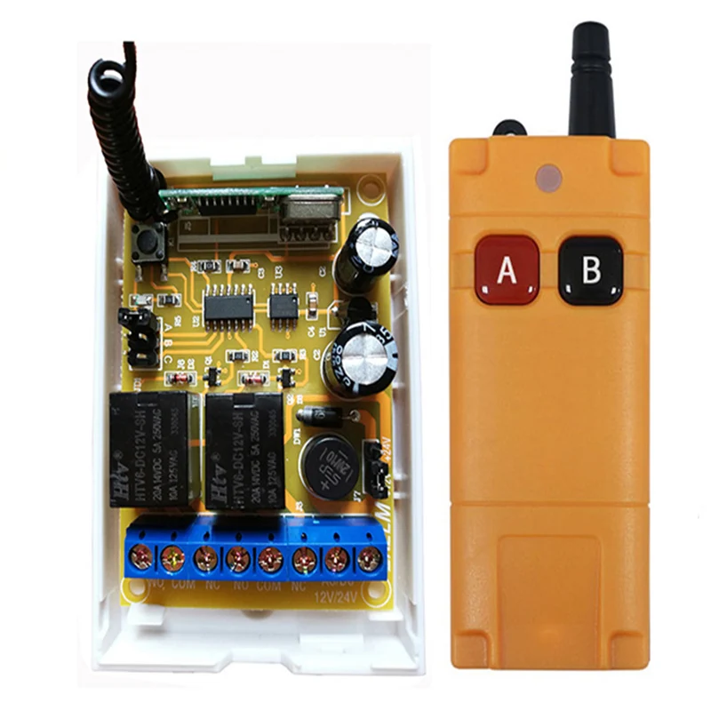 2000 м DC12V DC24V 2CH 2-канальный беспроводной пульт дистанционного управления
