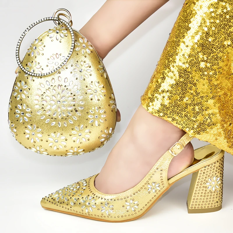 Итальянские туфли с сумочкой в комплекте высококачественные дизайнерские