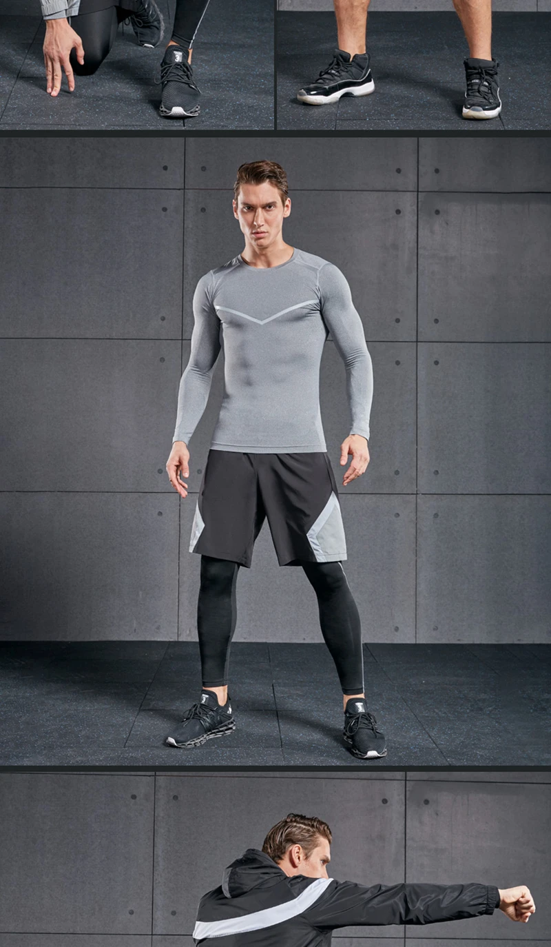 Vansydical мужские спортивные наборы для бега, спортивные костюмы для бега, спортивная одежда для занятий спортом, одежда для занятий спортом, 5 шт., для спортзала для игры в баскетбол