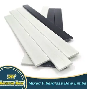 2 шт. смешанные стекловолокно лук конечности 30 мм x 6 мм x 60 см высокая прочность черныйбелый лук конечности для 40-50 фунтов DIY лук стрельба из лука охота стрельба
