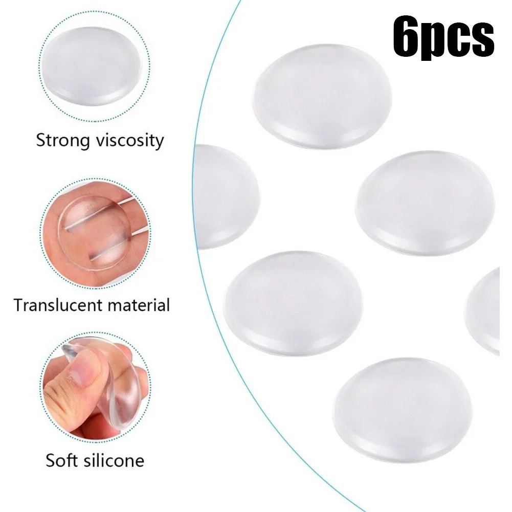 

50mm Door Wall Bumper Protector 6pcs Bumper Door Handle Protector Rubber Brand New